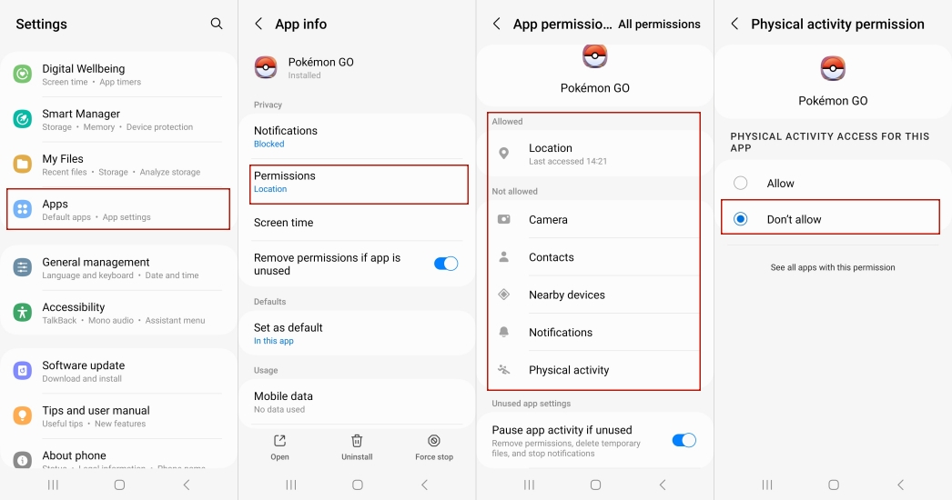 turn off app tracking android
