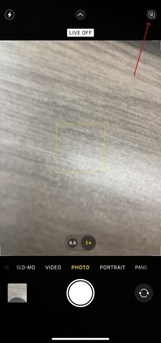 turn off live mode on iphone