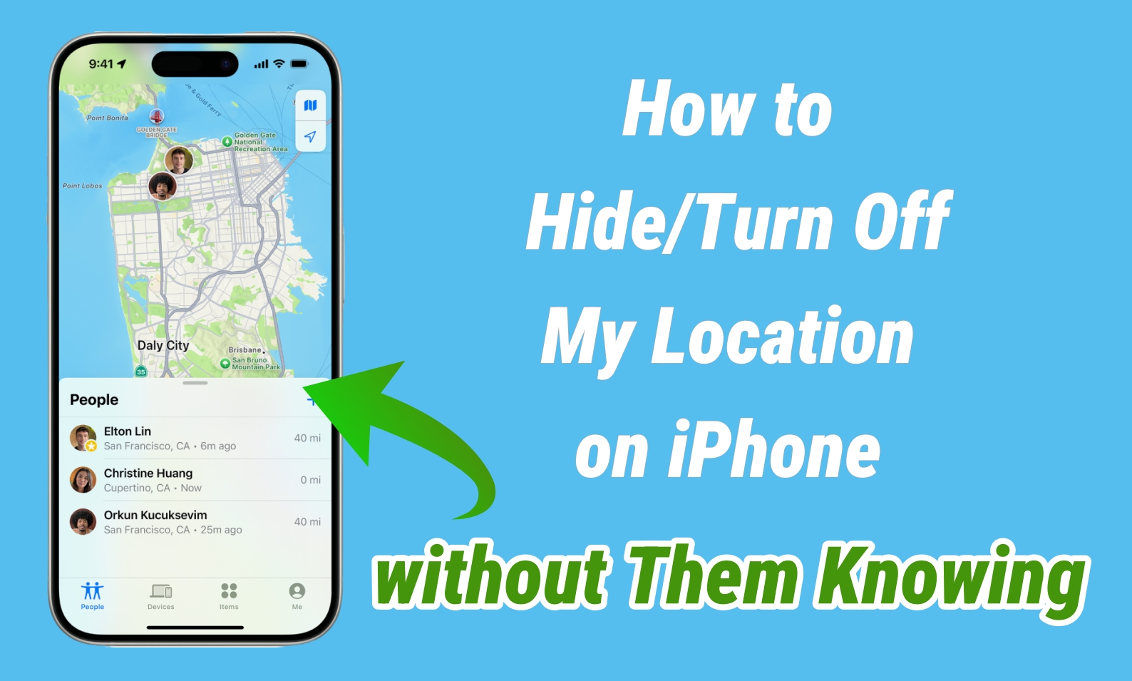 turn off location on iphone without them knowing