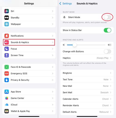 turn on silent mode on iphone