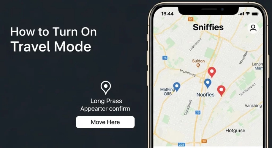 turn on travel mode in sniffies