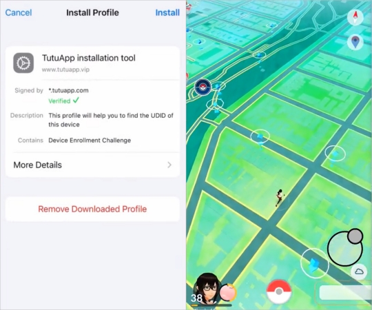tutuapp joystick for pokemon go