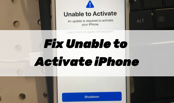 unable to activate iphone