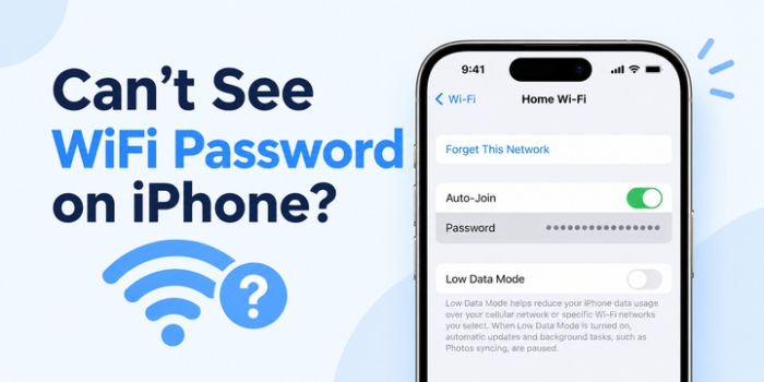 can't see wifi password on iphone