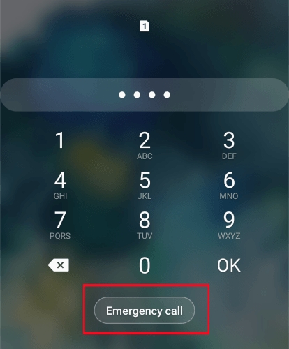 unlock samsung via emergency call