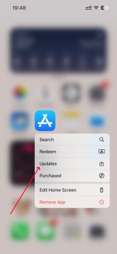 update app store on iphone
