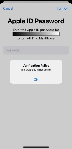 this apple id is not active