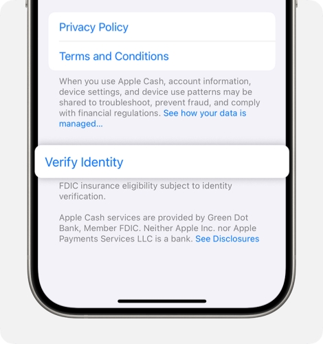 verify identity for apple pay