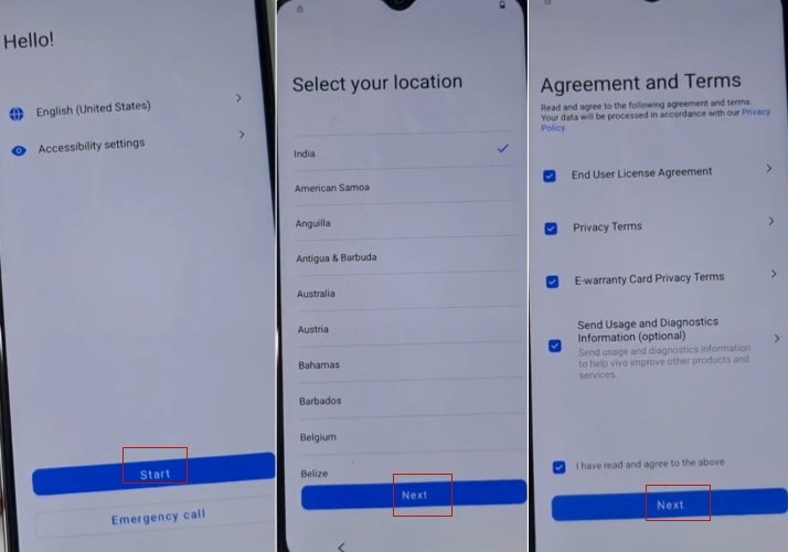 vivo hello screen settings