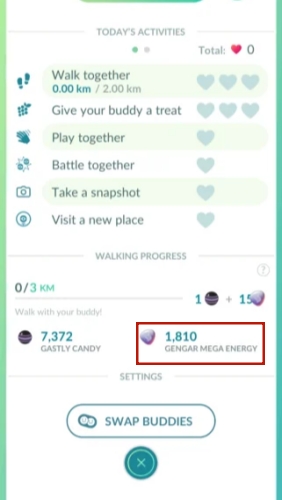walk with buddy mega energy rewards