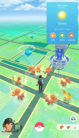 weather boost with charmander