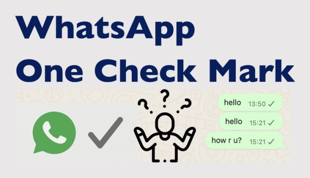 what does one check mark mean on whatsapp