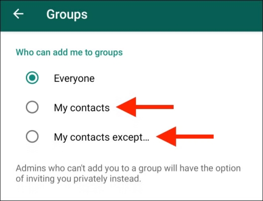 who can add me to groups in whatsapp