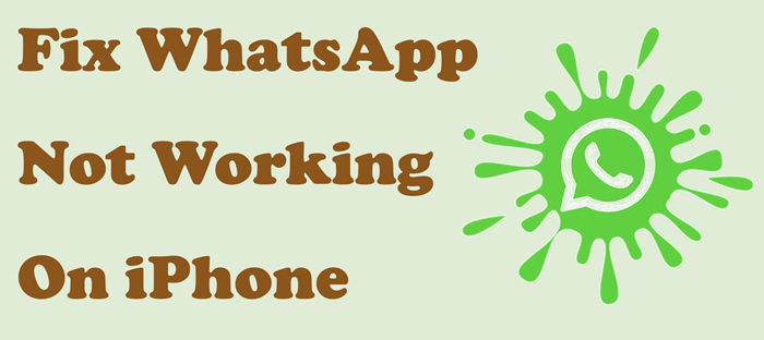 fix whatsapp not working on iphone