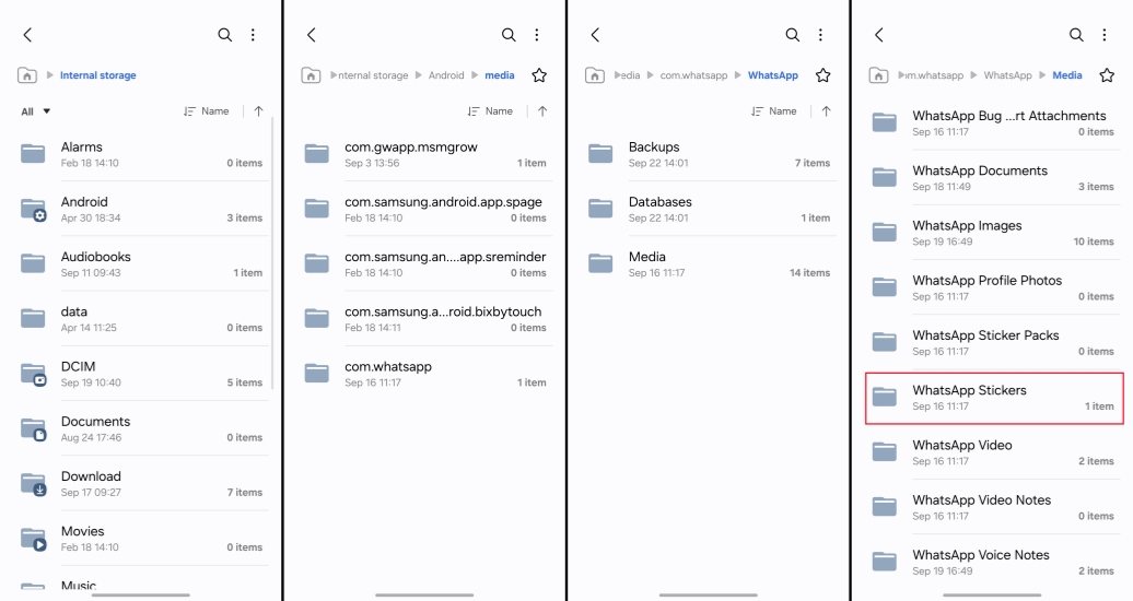 save whatsapp stickers on android