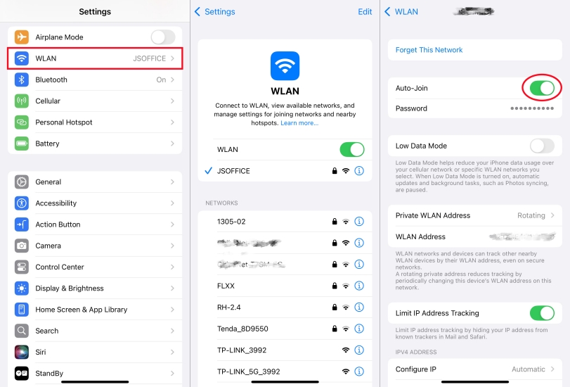 ensure carplay network on iphone