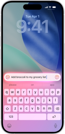 write with siri