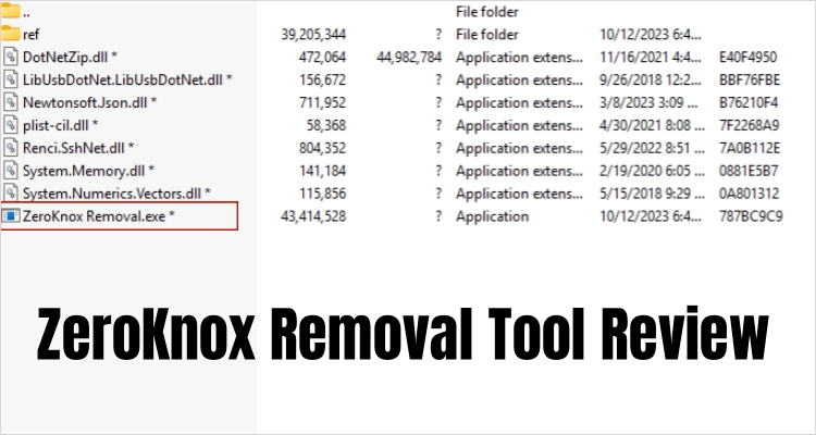zeroknox removal review