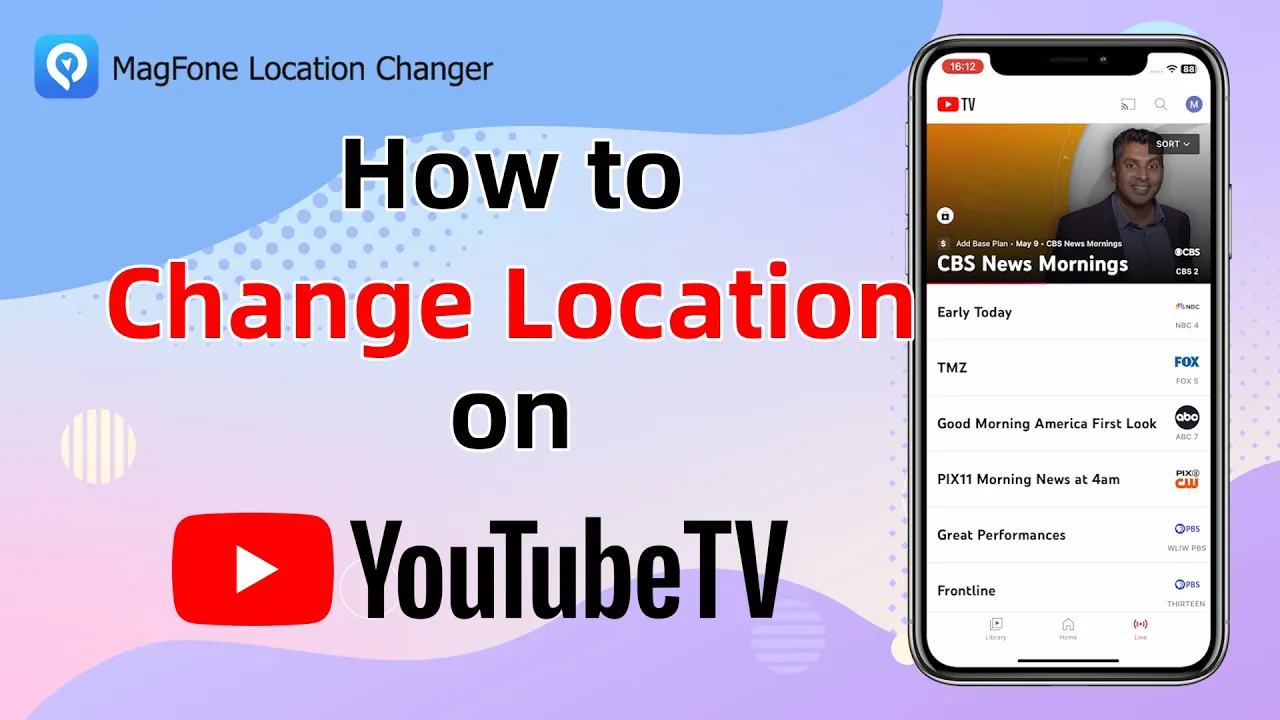 change location on youtube tv