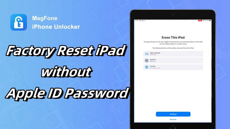 factory reset ipad without apple id password