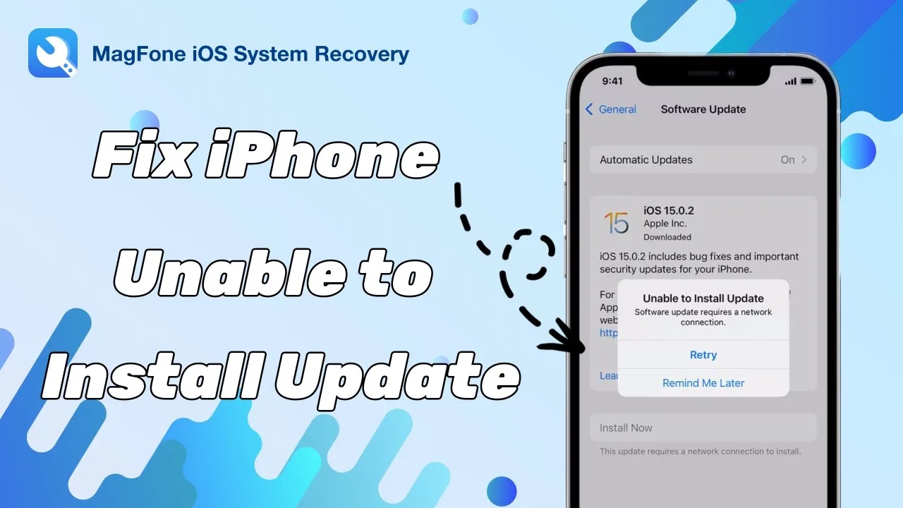 fix iphone unable to install update