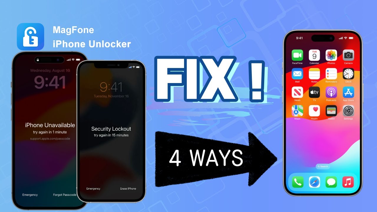 fix iphone unavailable screen