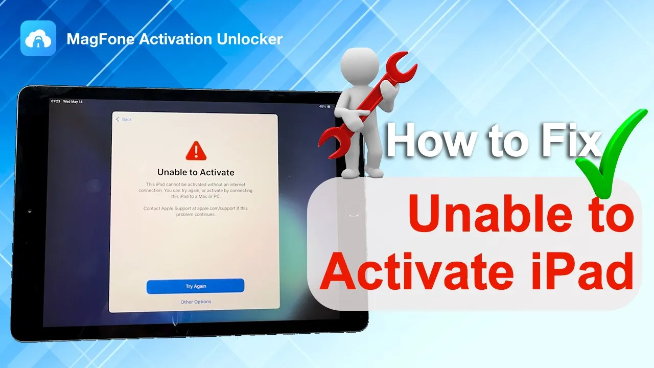 fix unable to activate ipad