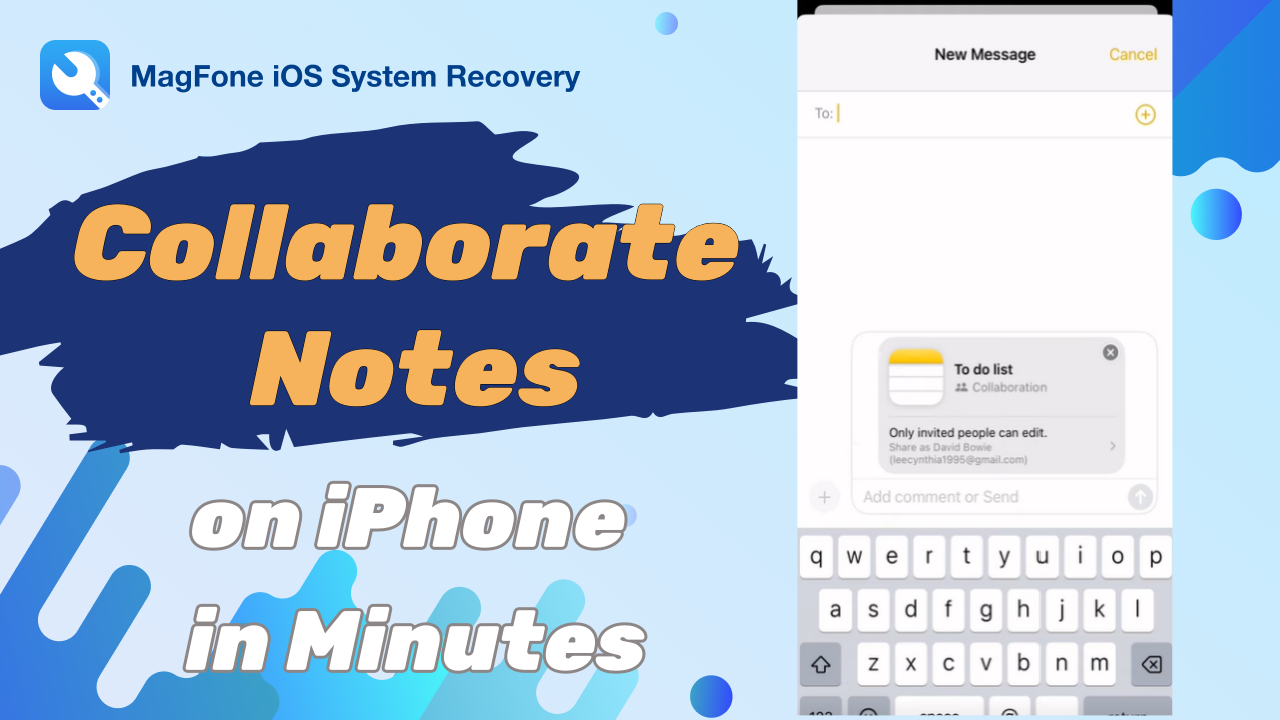 iphone notes collaboration not working