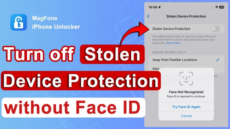 turn off iphone stolen device protection