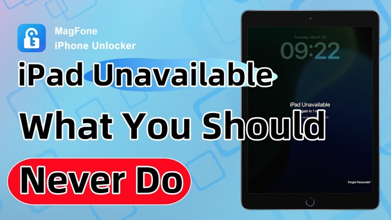 unlock ipad unavailable